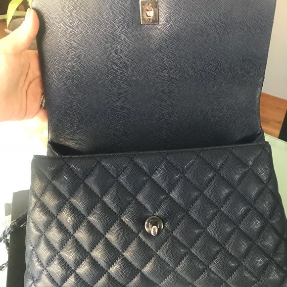 🎊rare Chanel navy rhw coco handle - Picture 3 of 8
